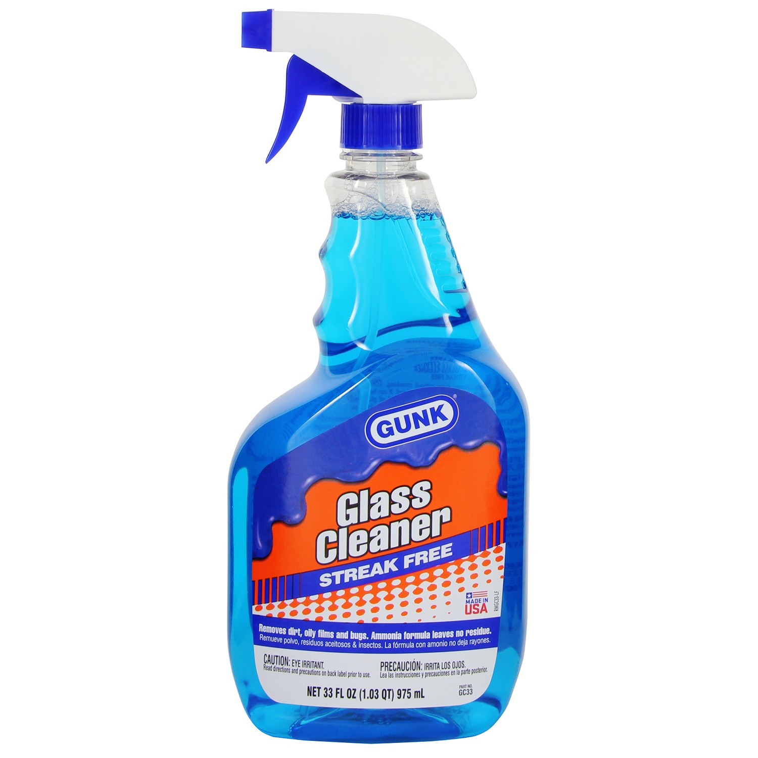 Glass Cleaner - 33 oz. Spray Bottle (12/case)