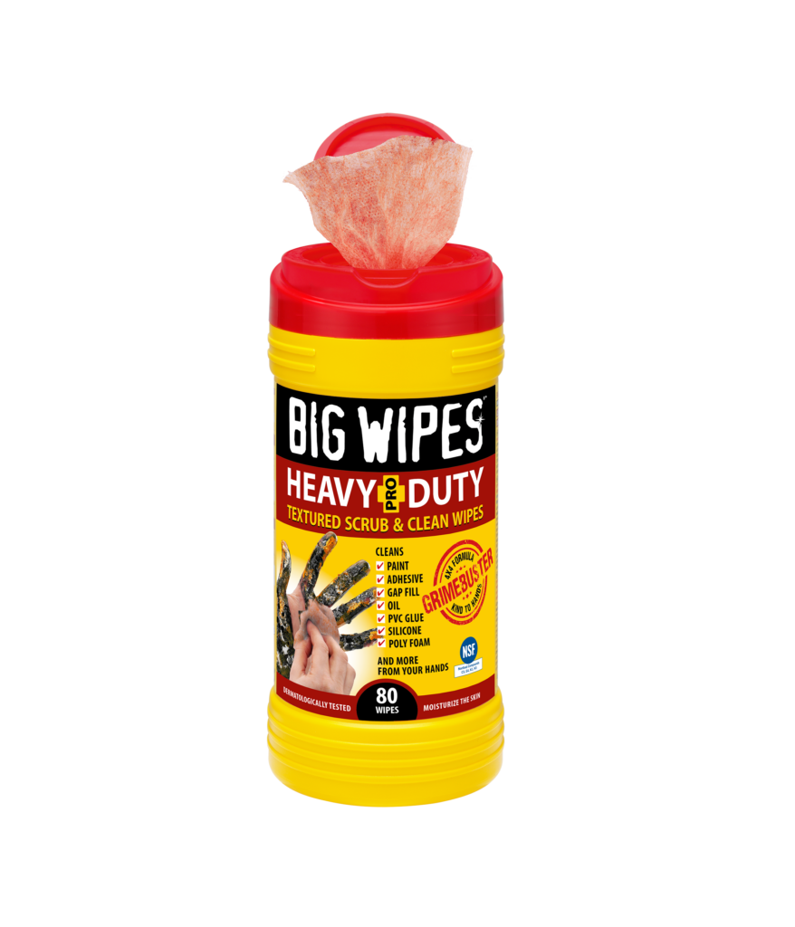 HeavyDuty 4×4 Hand Wipes 80 ct. Tub (8/case) R and R Wholesale
