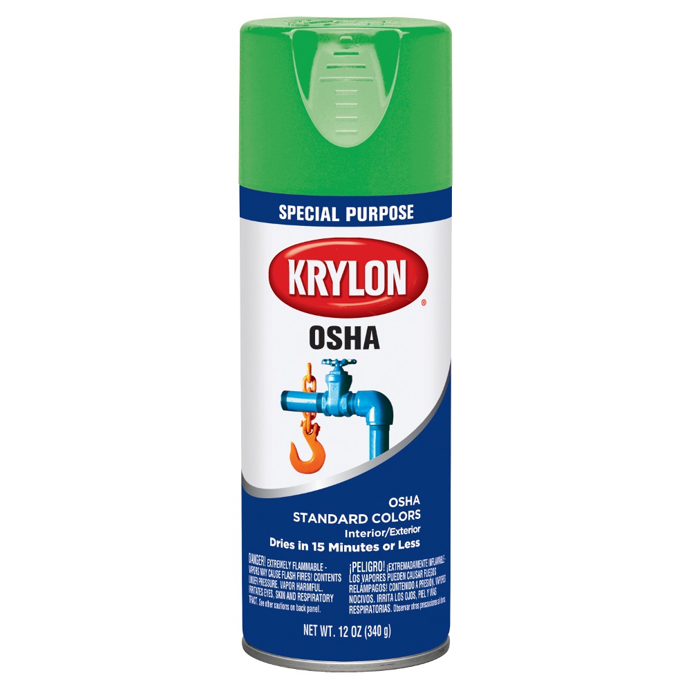 OSHA Color Paint 16 oz. Safety Green (6/case) R and R Wholesale