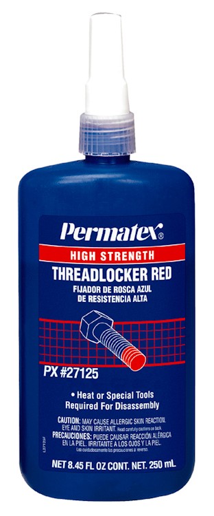 High Strength Threadlocker Red - 250 mL (2/case) | R and R Wholesale