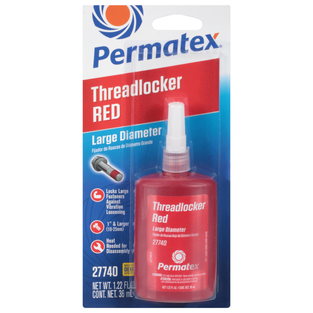 Large Diameter Threadlocker Red 36 mL Bottle R and R Wholesale