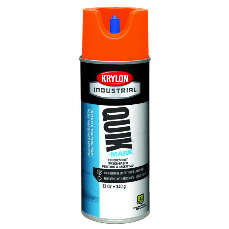 Quik-Mark Water-Based Inverted Marking Paint - 16 oz. APWA Fluorescent ...