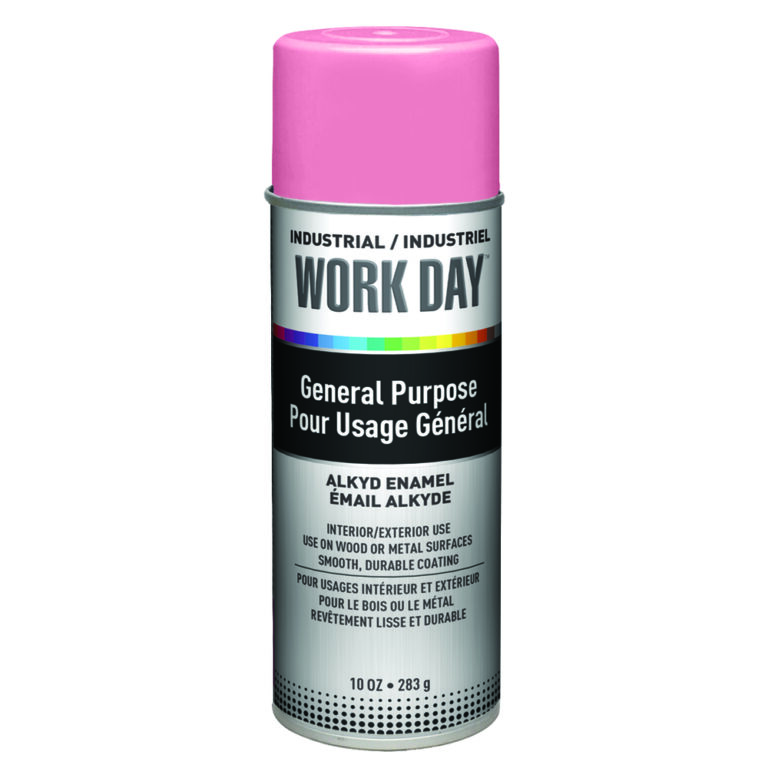 Work Day Enamel Spray Paint 16 oz. Gloss Pink (12/case) R and R