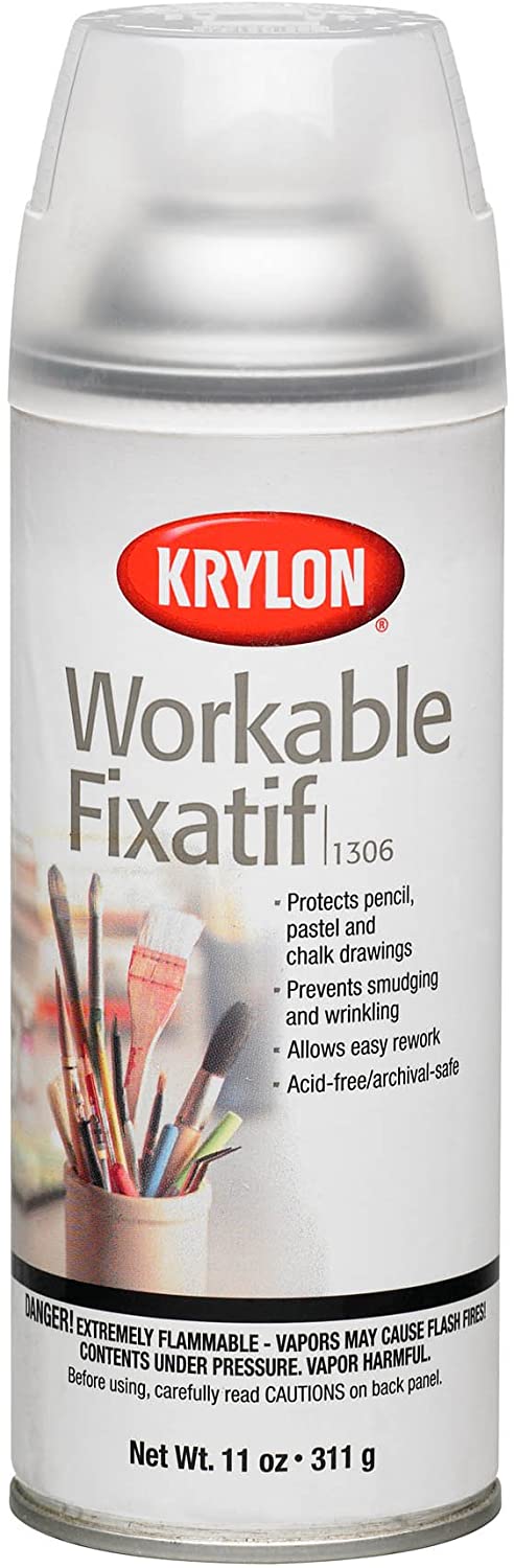 Workable Fixative Spray Paint - 16 oz. Clear (6/case)