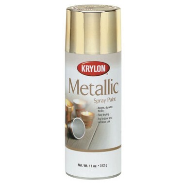 Metallic Paint - 16 oz. Bright Gold (6/case) | R and R Wholesale