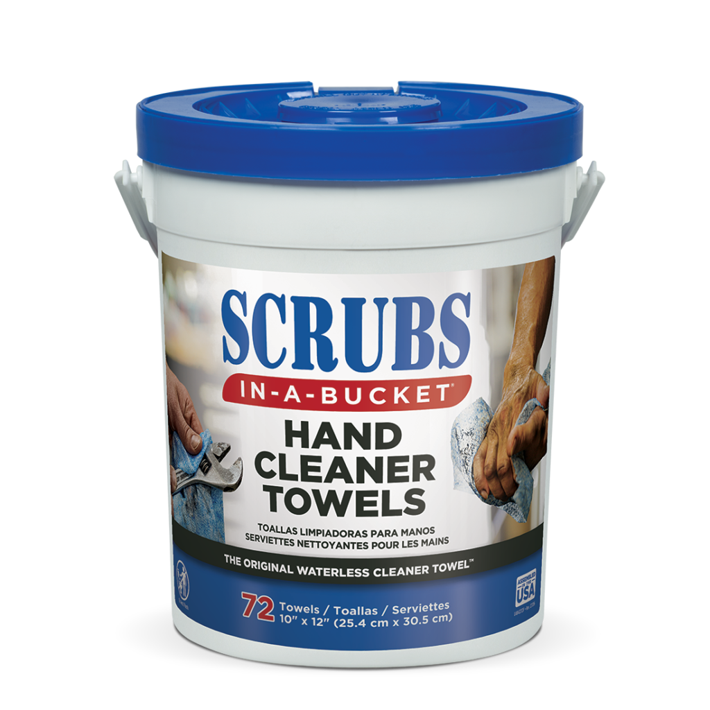 SCRUBS inaBucket Hand Towels 72 ct. Bucket (6/case) R and R Wholesale