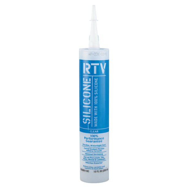 100% RTV Silicone Rubber Adhesive Sealant, Clear - Pergola World