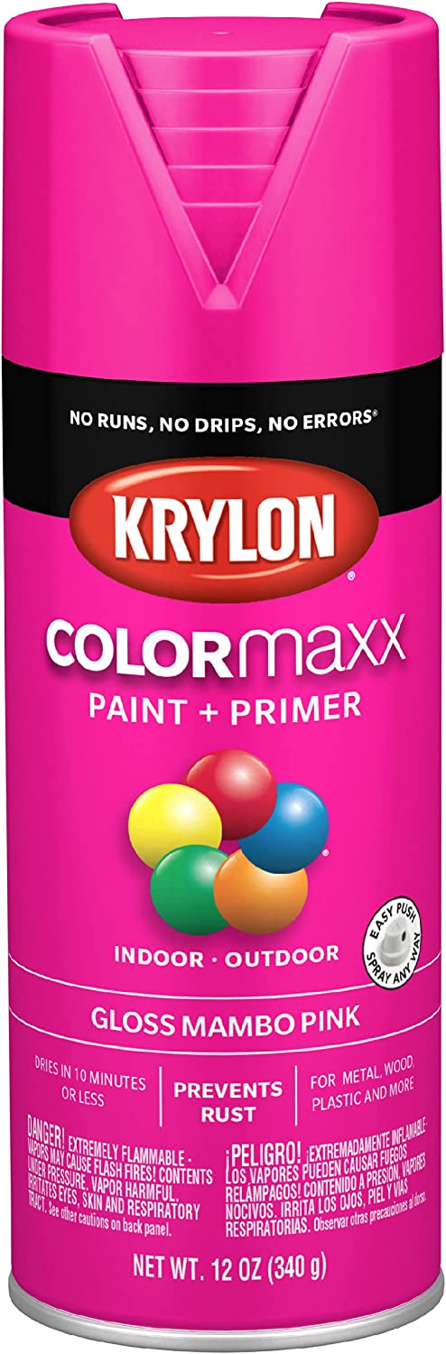 COLORmaxx Paint & Primer - 16 oz. Gloss Mambo Pink (6/case)