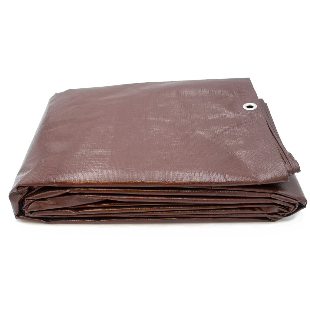 HeavyDuty Brown Tarp 10 mil 8′ x 10′ R and R Wholesale