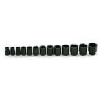 1/2" Drive 13 Piece Set - 6 Point Standard Impact Sockets 7/16" To 1-1/4"