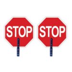 Stop/Stop Traffic Safety Paddle, 18” Octagon shape